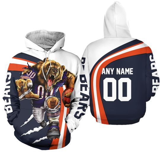 Personalized Chicago Team Bearss 3D Hoodie, Men and Women Full Size S-5XL