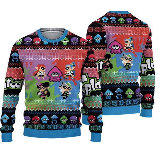 Heroes Splatoon 2 Ugly Christmas Sweater