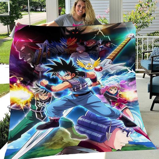 Dragon Quest Blanket Soft Bed Sofa Couch Throw Cozy Lightweight Birthday Gift