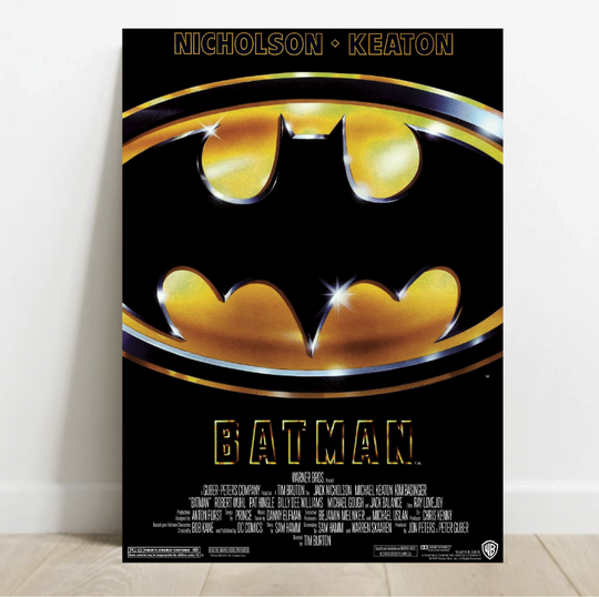 Batman Movie Poster  - Tim Burton & Michael Keaton - Premium Matte Vertical Poster