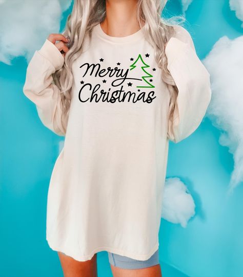 Discover Comfort Colors Merry Christmas Shirt, Christmas Family T-Shirt, Christmas Holiday Gift, Christmas Matching Tee, Christmas Tree Sweatshirt