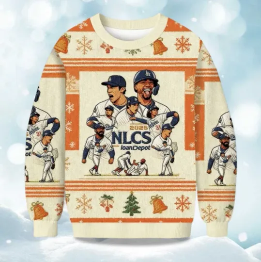 Discover 2025 Dodger Nlcs Champions Christmas Ugly Sweater