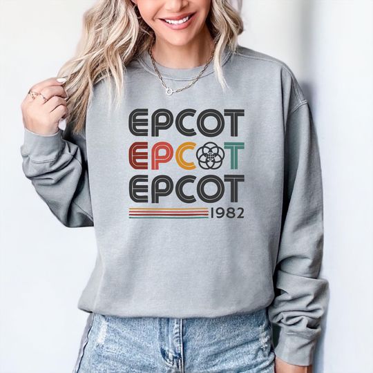 Discover Comfort Colors Retro Epcot 1982 Shirt, Vintage Epcot Sweatshirt, Disneyworld Epcot Matching  T-Shirt, Mickey And Friends, Family Trip Gift