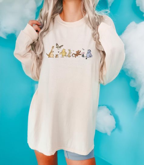 Discover Comfort Colors Retro Winnie The Pooh Shirt, Pooh And Friends T-Shirt, Disney The Pooh Gift, Pooh Bear And Co Tee, Winnie The Pooh Sweatshirt