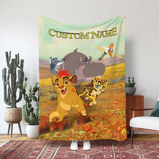 Discover The Lion Guard Pride Blanket, Bunga Fuli Beshte Ono Kion Gift, WDW Animal Lover Kids Throw Blanket, Five Hero Team Red Theme Blanket, THA364