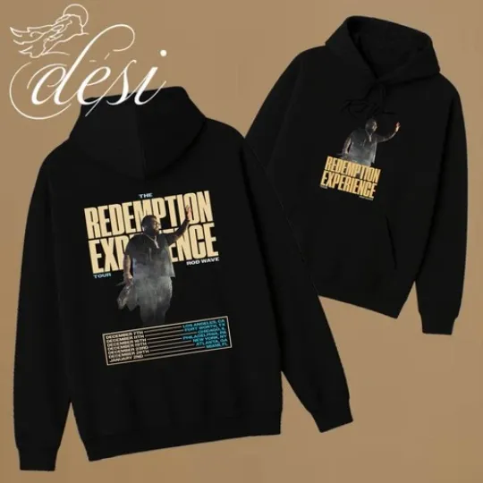 Rod Wave The Redemption Experience Tour 2025 Double Sided Hoodie