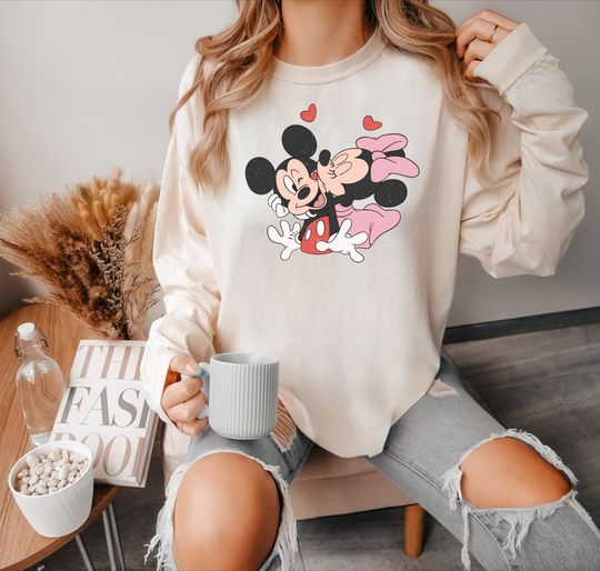 Discover Comfort Colors Better Together Shirt, Mickey Minnie Valentine T-Shirt, Valentines Day Sweatshirt, Valentines Matching Tee, Cute Couple Gift
