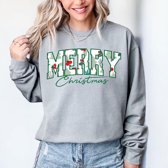 Discover Comfort Colors Merry Christmas Shirt, Christmas Tree Tee, Christmas Santa Claus TShirt, Magical Christmas Sweatshirt, Christmas Snowman Gift