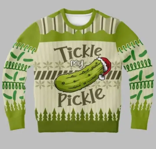Discover Tickle My Pickle Christmas Sweater
