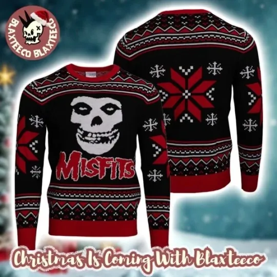 Discover Misfits Crimson Ugly Christmas Sweater