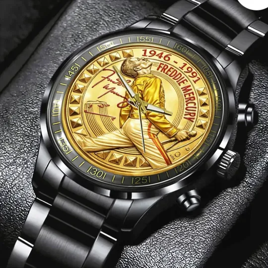 Discover Freddie Mercury Black Stainless Steel Watch