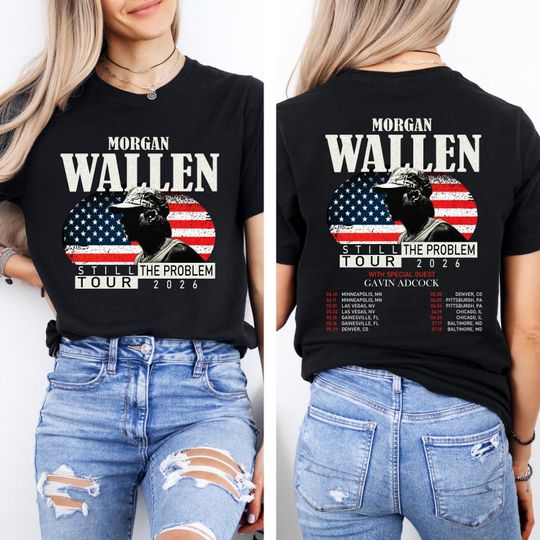 Discover Wallen Western Still The Problem Tour 2026 2 Sided Comfort Shirt, Wallen Western Country Music Shirt, Wallen Western Tour 2026 Fan Gift