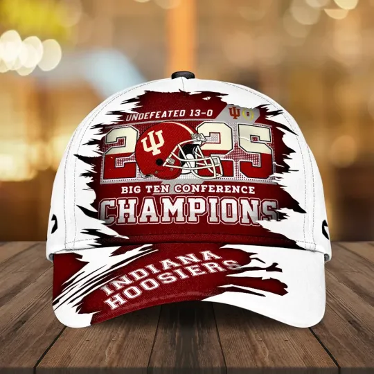 Discover Indiana Hoosiers Football 2025 Big Ten Champions Classic Cap