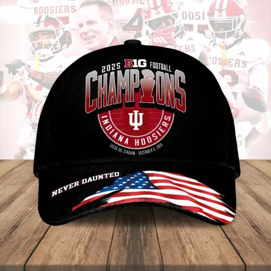 Discover Indiana Hoosiers Football 2025 Big Ten Champions Classic Cap