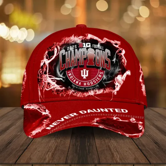 Discover Indiana Hoosiers Football 2025 Big Ten Champions Classic Cap