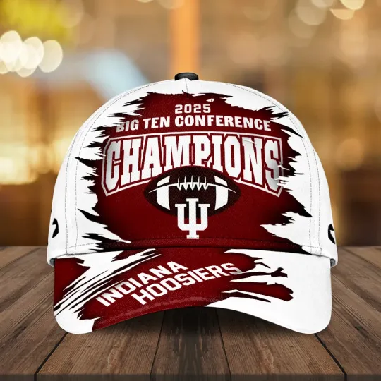 Discover Indiana Hoosiers Football 2025 Big Ten Champions Classic Cap