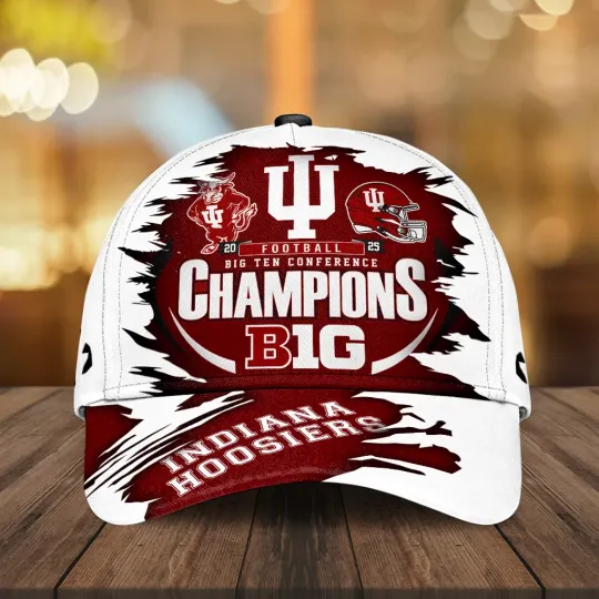 Discover Indiana Hoosiers Football 2025 Big Ten Champions Classic Cap