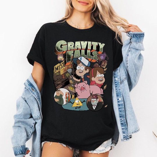 Discover Disney Gravity Falls Mystery Shack Dipper & Mabel T-Shirt, Disneyland Family Matching Shirt