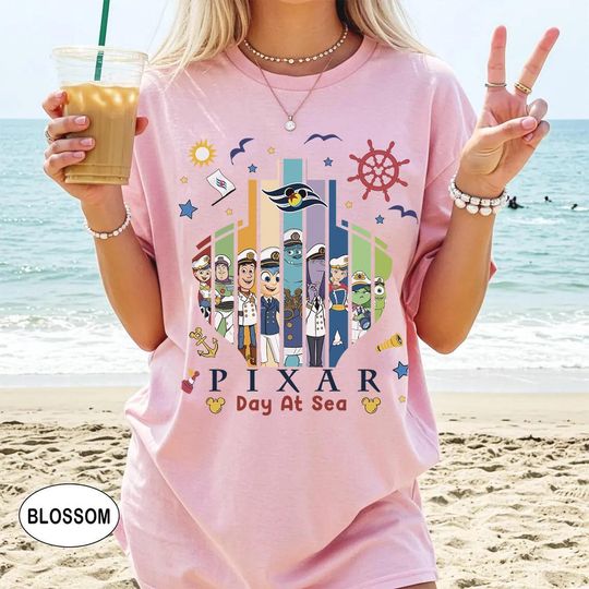 Discover Disney Cruise Line Pixar Day at Sea 2026 T-Shirt, Disney Fantasy Family Cruise Vacation 2025 T-Shirt