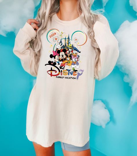 Discover Comfort Colors Disney Family Vacation 2026 Shirt, Disney Trip Sweatshirt