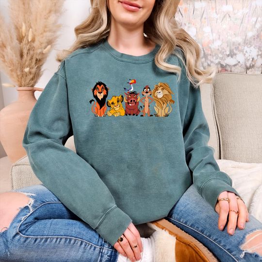 Discover Comfort Colors Disney Lion King Shirt, Simba Family Sweatshirt