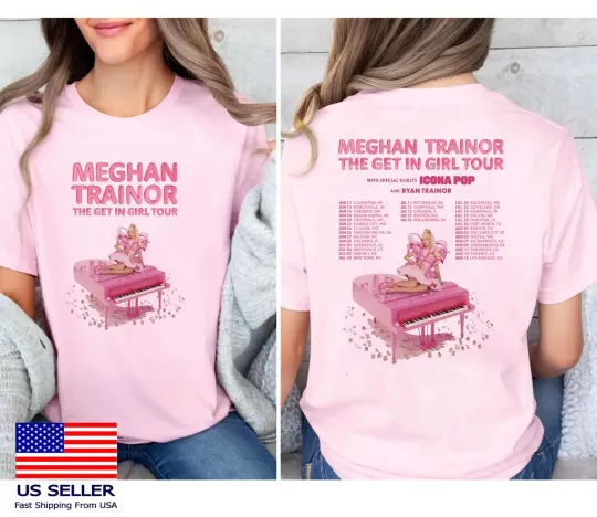 Discover Meghan Trainor The Get In Girl Tour 2026 North America  T-Shirt