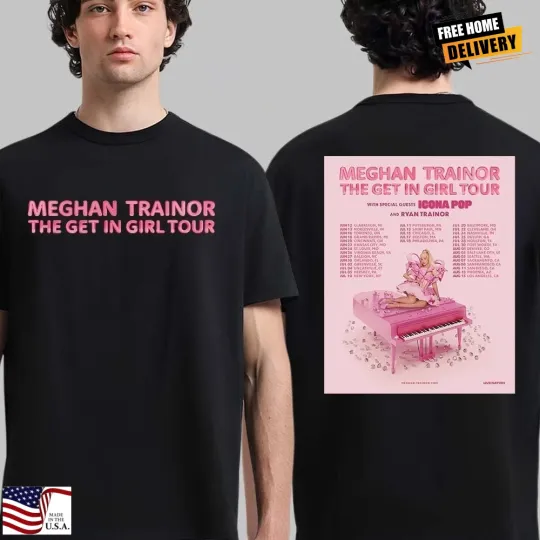 Discover Meghan Trainor The Get In Girl Tour 2026 T-Shirt