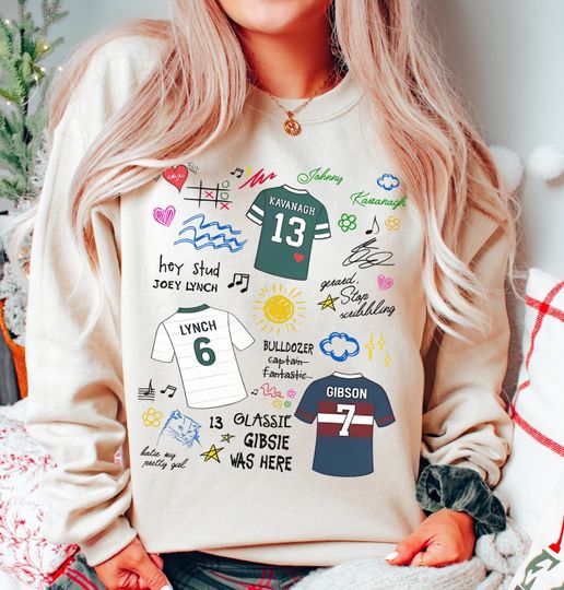 Discover Tommen College Boys of Tommen 13 Doodle T-Shirt, Tommen College Shirt, Rugby College, Bookish Merch, Bookish Gift Johnny Kavanagh Joey Lynch