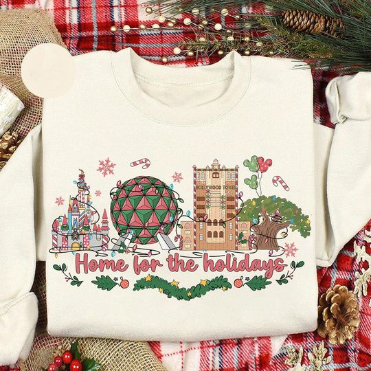 Discover Walt Disney World 4 Parks Home For The Holidays Christmas shirt, Mickey's Very Merry Christmas Party 2025, Disneyland Holiday Vacation Trip