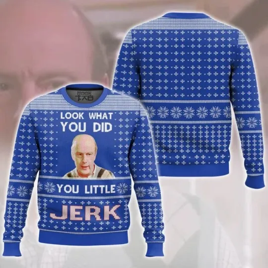 Discover You Little Jerk Home Alone Ugly Christmas Sweater All Sizes
