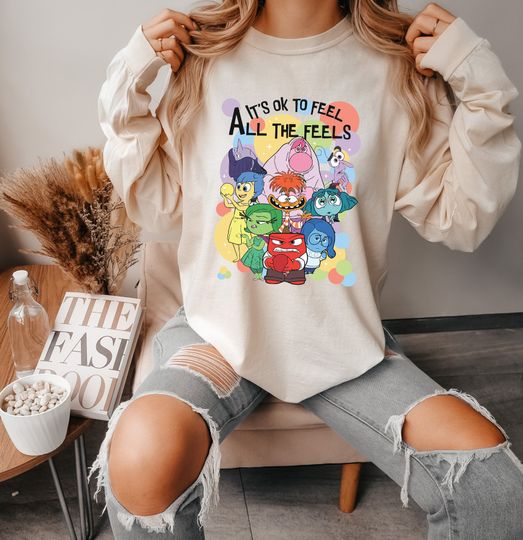 Discover It's Okay To Feel All The Feels Comfort Colors Shirt, Mental Health Sweatshirt