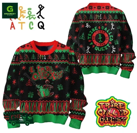 Discover A Tribe Called Quest Rock&Roll Christmas 2025 Ugly Sweater Hot Sale