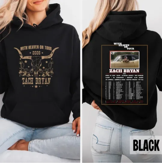 Discover Bryan With Heaven On Tour 2026 Hoodie, Bryan Bull Skull Shirt