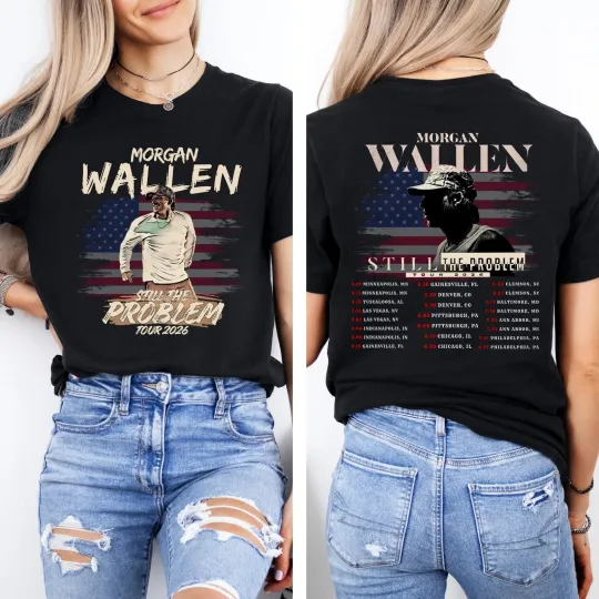 Discover Wallen Still The Problem Tour 2026 Front And Back T-Shirt