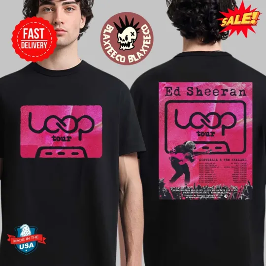 Discover Ed Shee Loop Tour Australia & New Zealand 2026 Double Sided T-Shirt