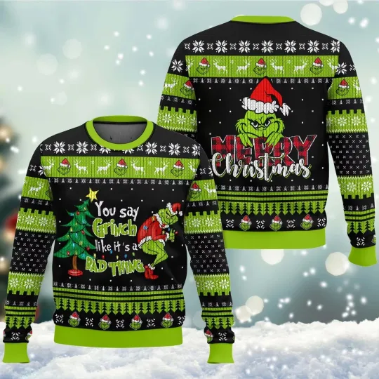 Discover Funny funny character Christmas Ugly Sweater You Say funny character Like It’s A Bad Thing This Ch