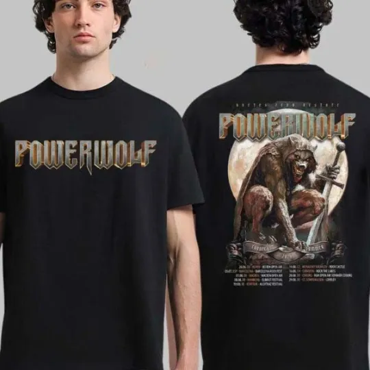 Discover Powerwolf Summer 2026 Tour Double Sided T-Shirt