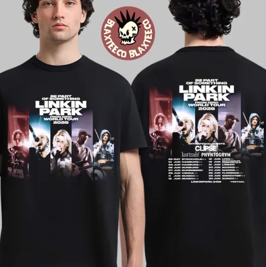 Linkin Park Be Part Of Something From Zero World Tour 2026 Europe Dates T-Shirt