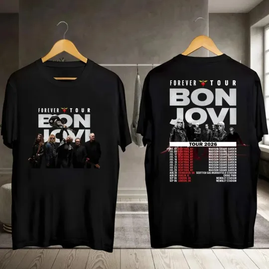 Discover Bon Jovi 2026 Forever Tour T-shirt, Bon Jovi 2026 Concert