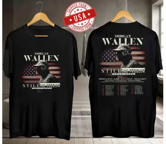 Discover Wallen Western Still The Problem Tour 2026 Shirt, Coutry Music Shirt Multicolor