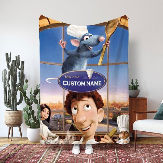 Discover Remy Linguini Ratatouille Movie Blanket, Disney Pixar Chef Skinner Blanket, Kitchen Duo Blanket For Kids, Custom Blanket For Kids