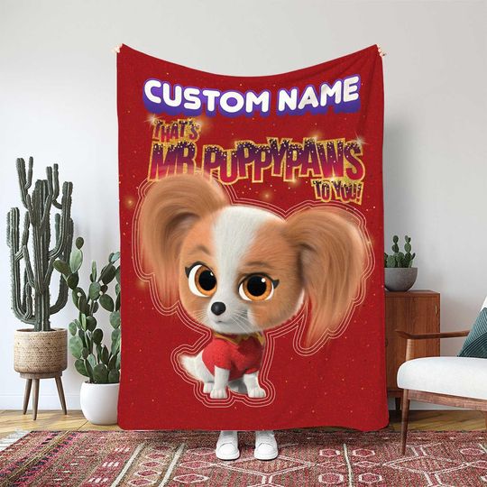 Super Kitties Team Blanket, Buddy The Kitten And Sparks Gift, WDW Cat Lover Kids Throw Blanket, Side By Side Kitten Heroes Blanket