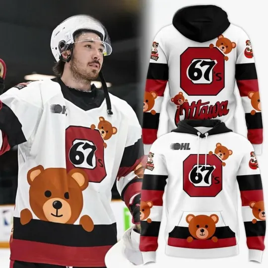 Ottawa 67’s Teddy Bear Toss 2025 Hoodie Shirt