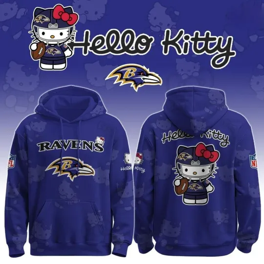 Discover Ravens x Hello Kitty Special Hoodie