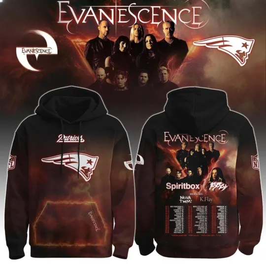 Discover Patriots x Evanescence 2026 World Tour Hoodie