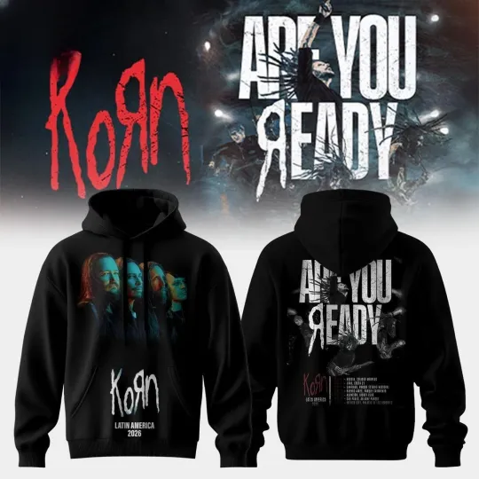 Discover Kor.n Are You Ready Tour 2026 Hoodie
