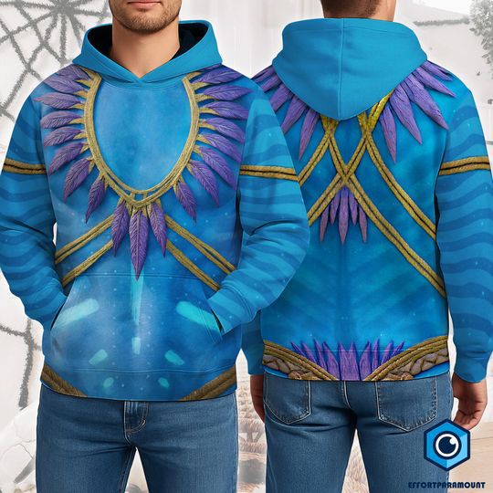 Avatar Fire and Ash Na'vi Avatar 3 AOP Costume Shirt, Avatar Na'vi Costume Hoodie