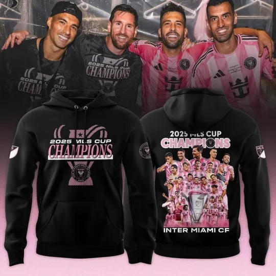 Discover Inter Miami CF 2025 Cup Champions Limited Edition Hoodie