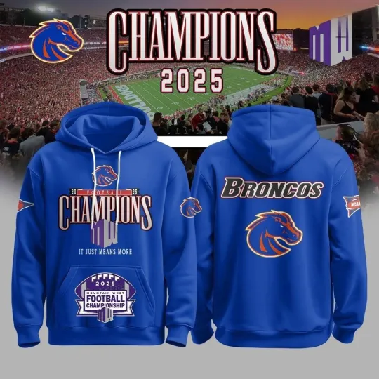 Discover Broncos 2025 Champions Hoodie