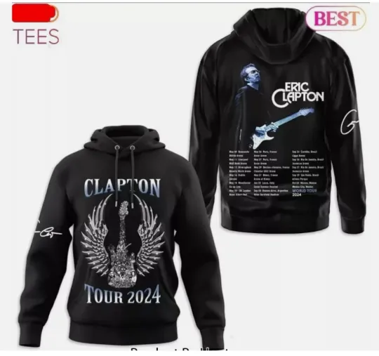 Eric Clapton Tour Signature Design Hoodie 3D